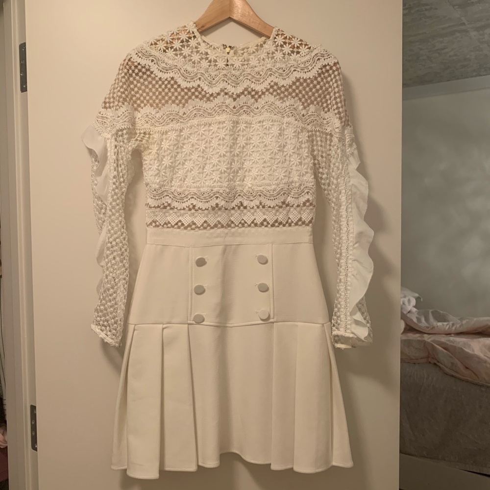 Authentic Self Portrait Bellis Lace Trim Dress